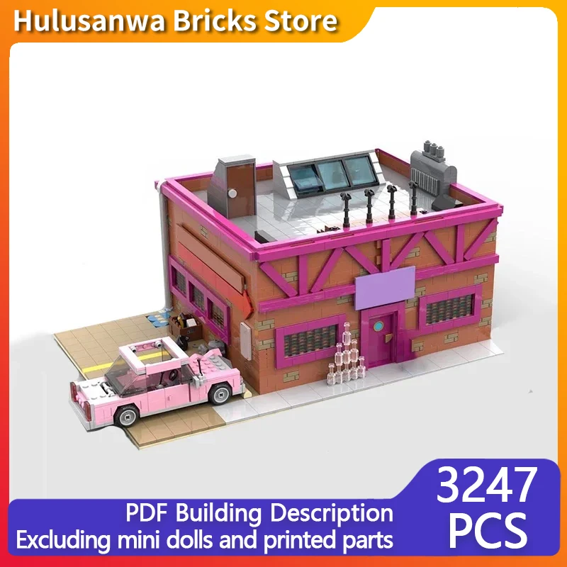 Popular Movie Model MOC Building Bricks Taverns On The Street Pub Modular Technology Gifts Holiday Assemble Children Toys Suit