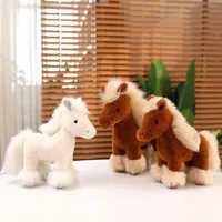 Real Life Horse Plush Dolls Stuffed Animal High Quality Super Realistic Pony Plush Toys Classic Birthday Gift For Children