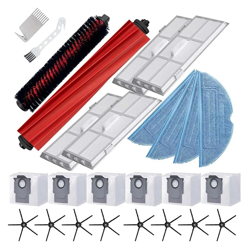 AC39-Per Roborock S7 Maxv Ultra / S7 Pro Ultra Aspirapolvere Spazzola laterale principale Mop Panno Filtro Hepa Sacchetti per la polvere Accessori