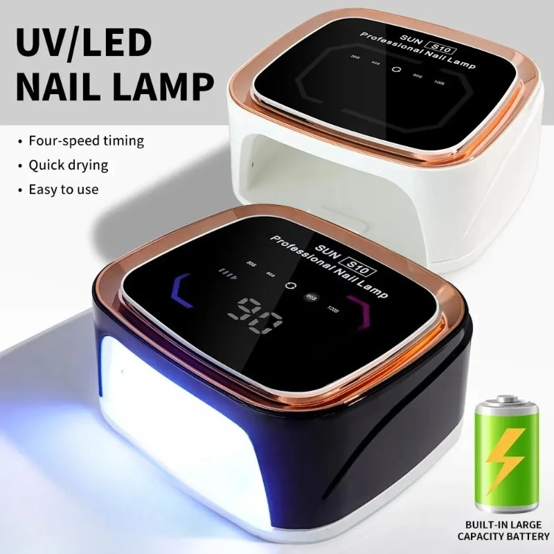 

Professional Rechargeable Nail UV LED Lamp Dryer HD Display Smart Wireless Nail Drying Lamp for Fast Dry Curing All Polish Gel