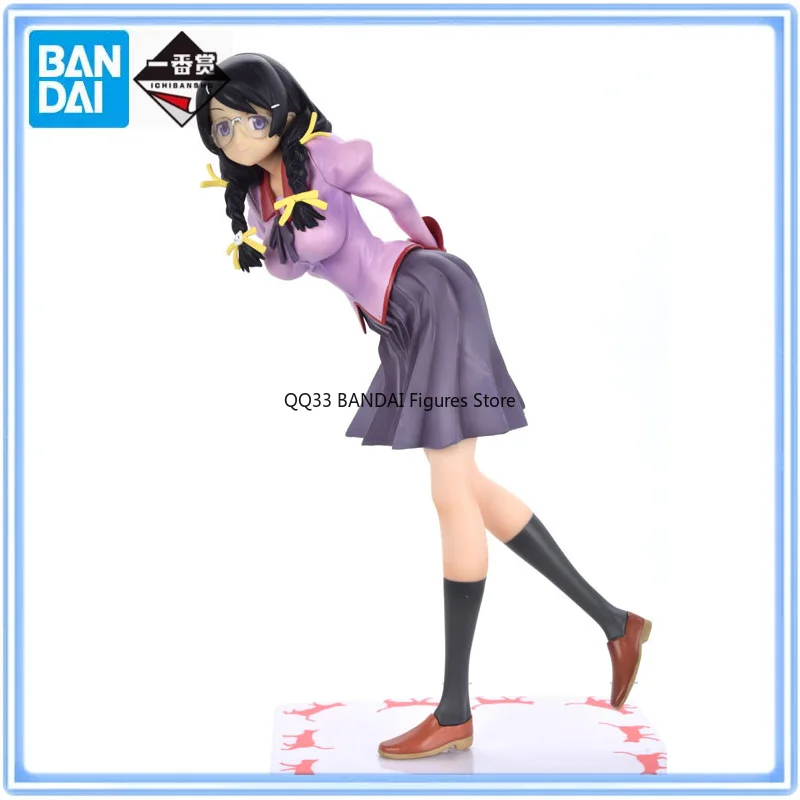 

BANDAI Original Ichiban Kuji Anime Figure Character Hanekawa Tsubasa Figure Prize A Action Figure Model Desktop Decoration