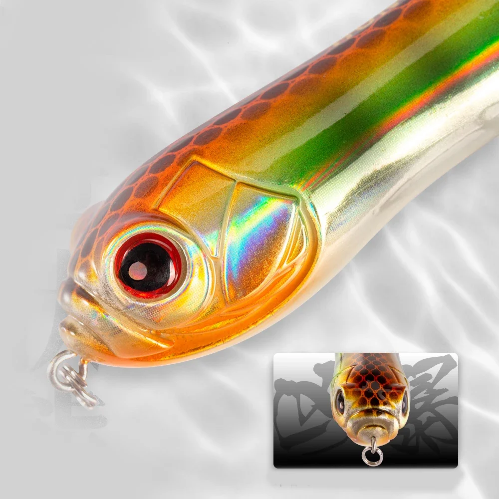 HuntHouse Topwater Pencil Señuelo Superficie Lubina Sonido Fuerte - imagen 3