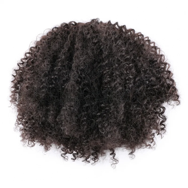 Drawstring Hair Bag WigAfro curly ponytail wigChemical Fiber Small Curly Hair Bag Synthetic Wig