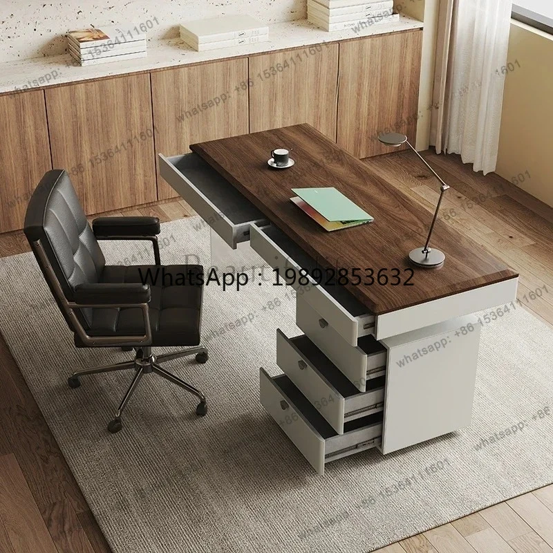 W2 Desk Light Luxury Modern Designer High-end Italian Minimalist Home Study Desk New Computer Desk
