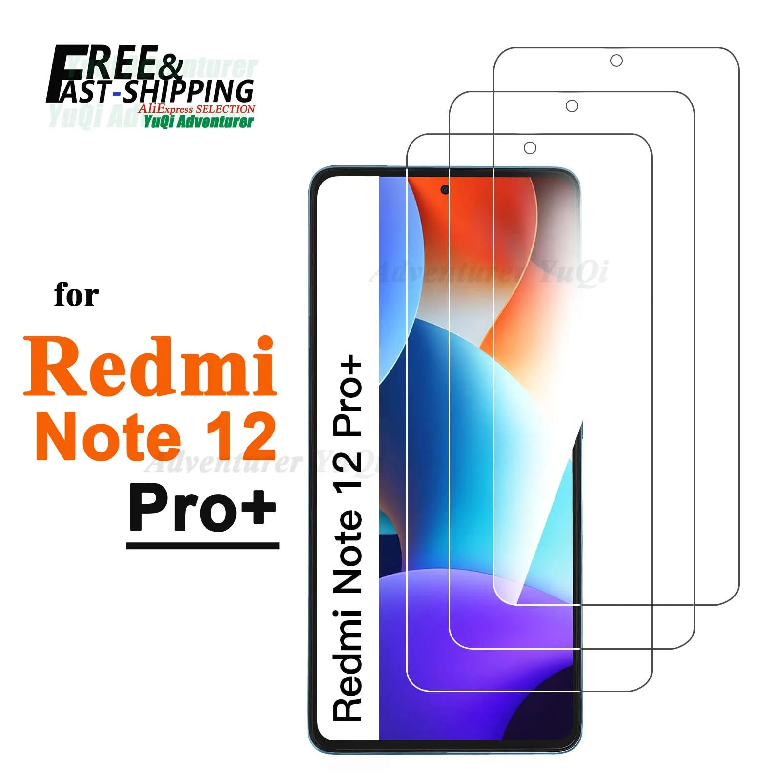 

Screen Protector For Redmi Note 12 Pro Plus Tempered Glass SELECTION Free fast Shipping 9H HD Clear Transparent Case Friendly