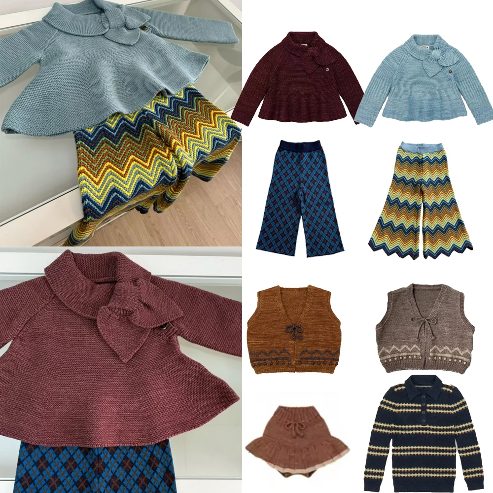 أطقم سترات وبنطلون للأطفال من m&p aw25 للأولاد والبنات ملابس خارجية متماسكة لطيفة