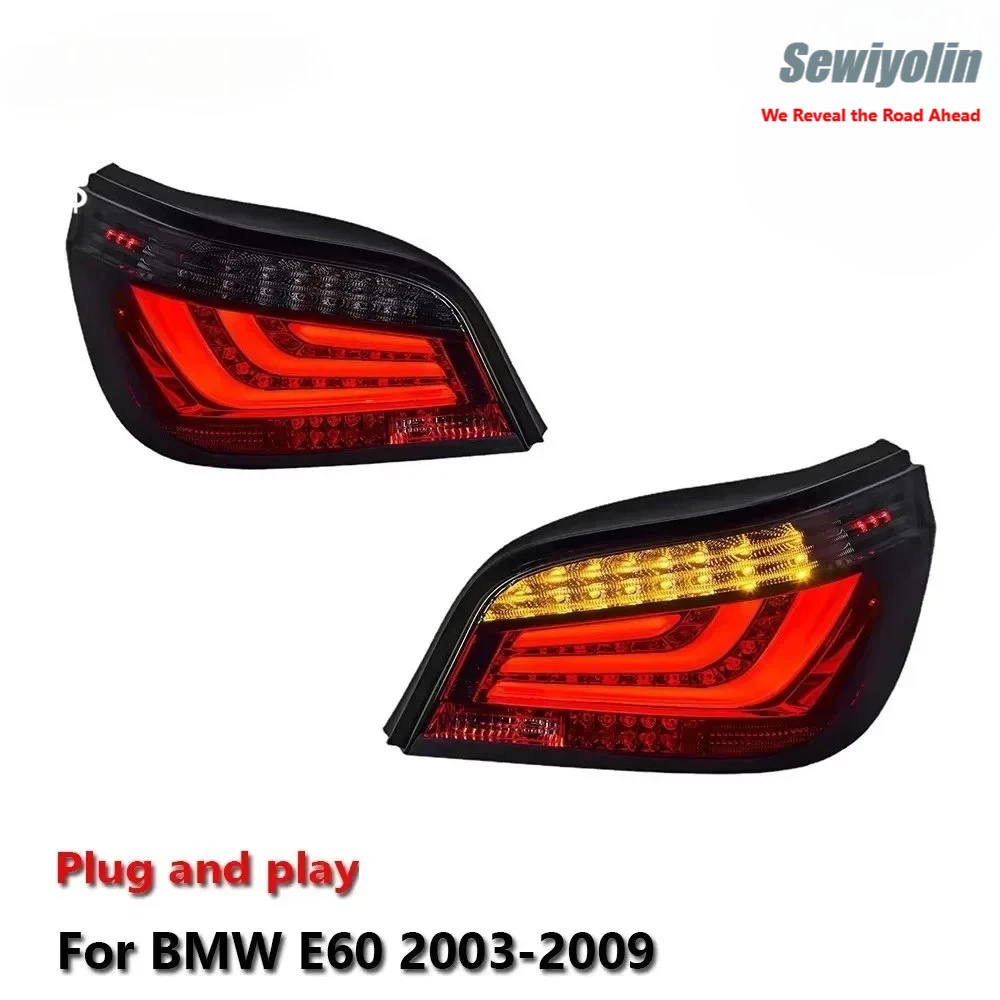 

Sewiyolin Car LED Tail Light Parts For BMW E60 2003-2009 Auto Rear Fog DRL Brake Turn Signal Lamp Plug And Play