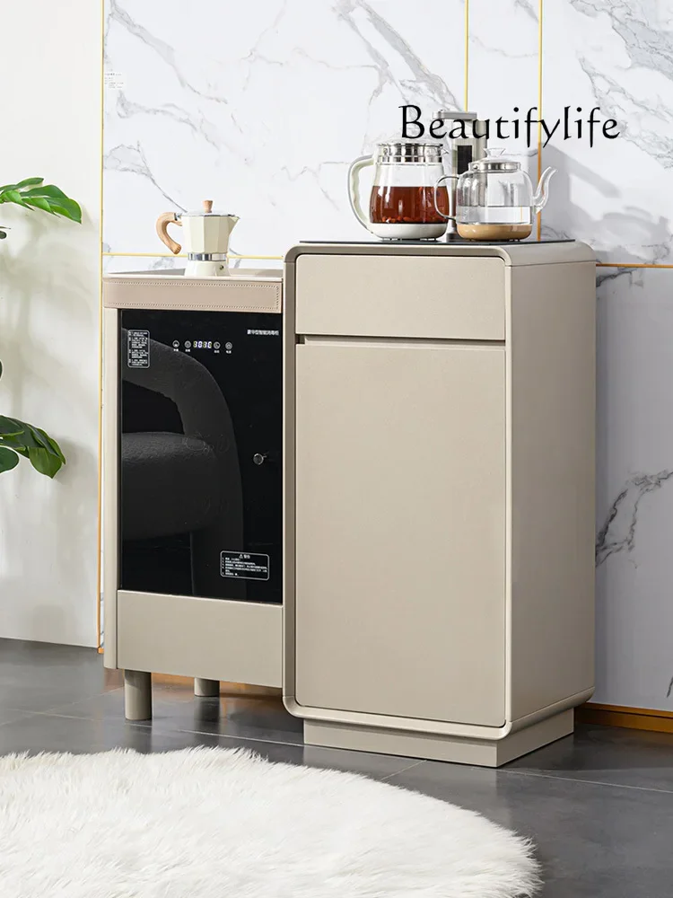 Tea bar machine integrated cabinet  light luxury  living room tea making multi-functional voice drinking water meal side cabinet