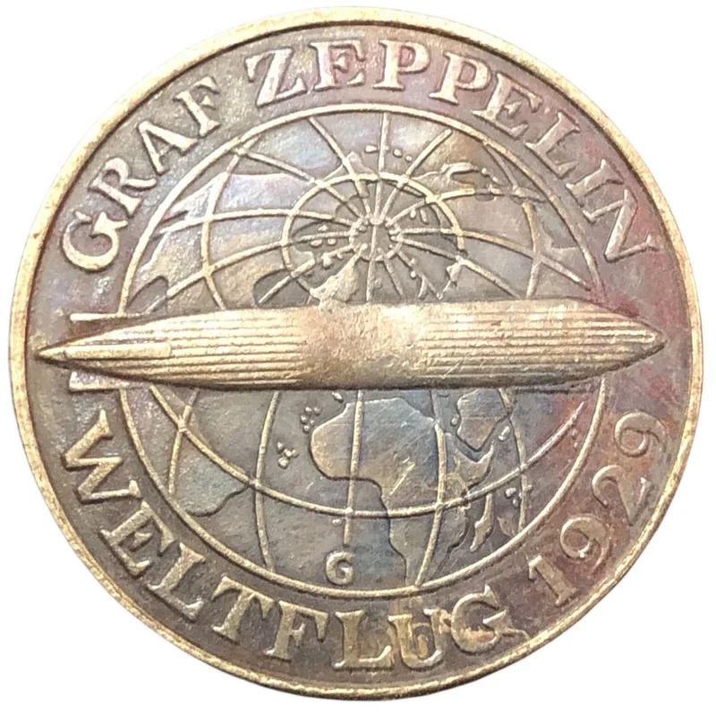 1929 Germany 3 Reichsmark Graf Zeppelin