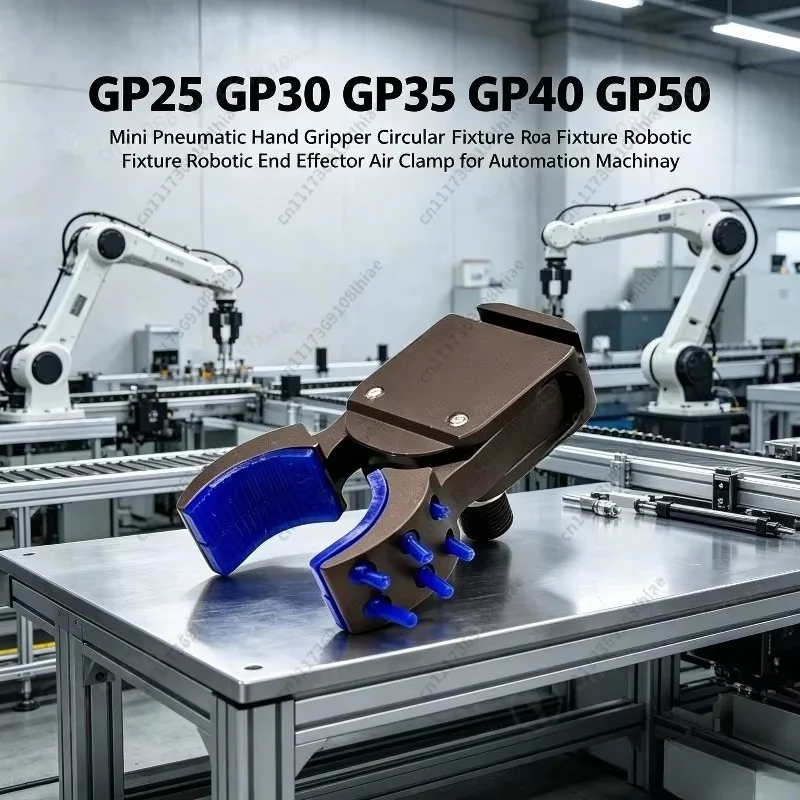 GP25 GP30 GP35 GP40 GP50 Mini Pneumatic Hand Gripper Circular Fixture Robotic End Effector Air Clamp for Automation Machinery