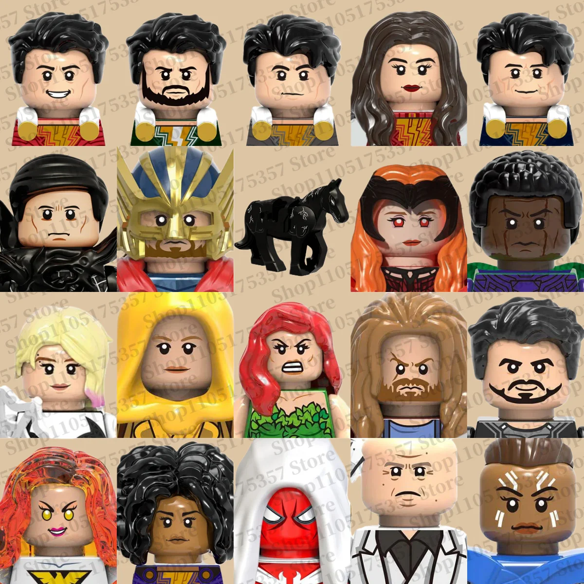 

building blocks 3D models Doll toys Children's brick Disney Super Hero popular educational toys holiday parties Christmas gifts