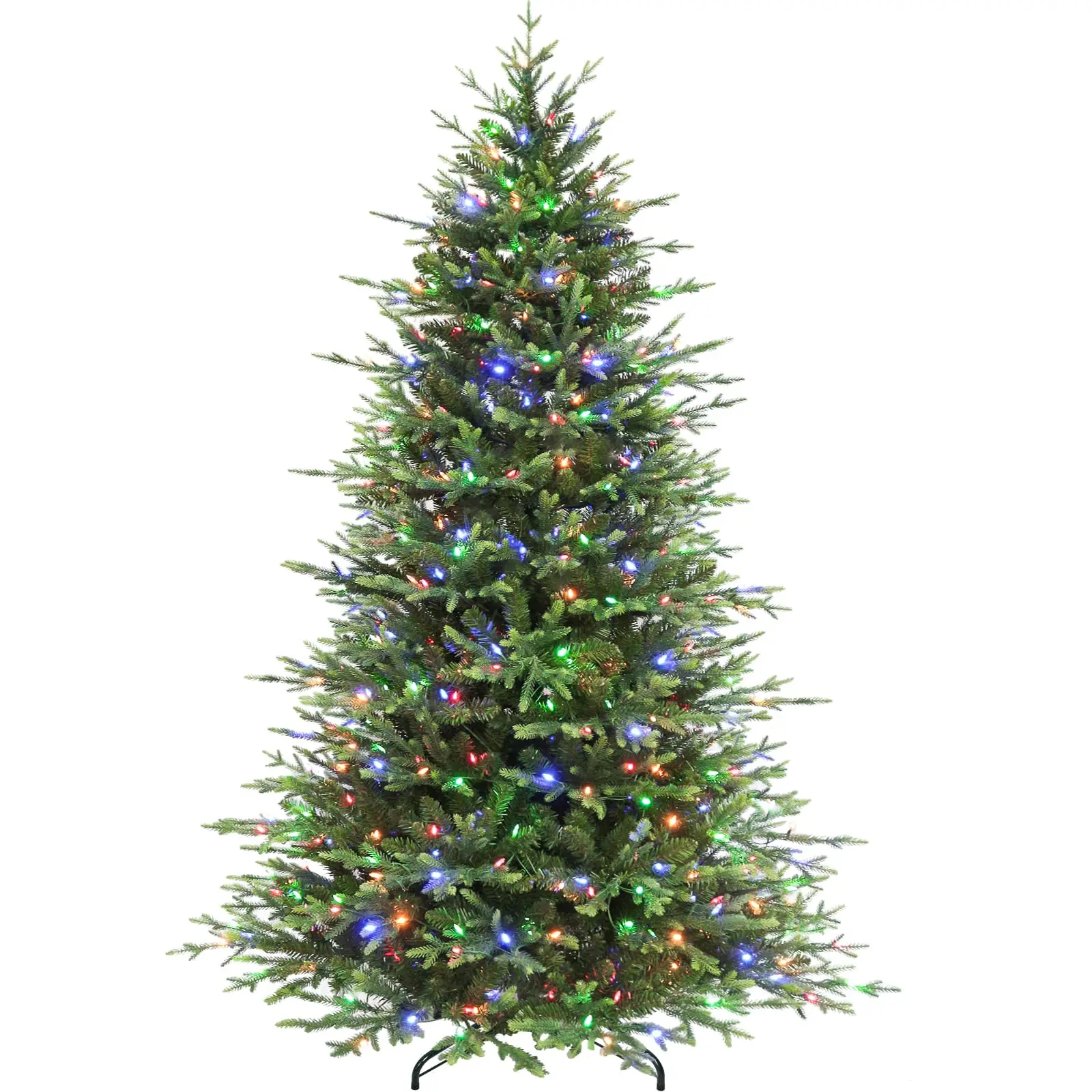 7.5 ft Prelit Christmas Tree with Realistic PE Foliage