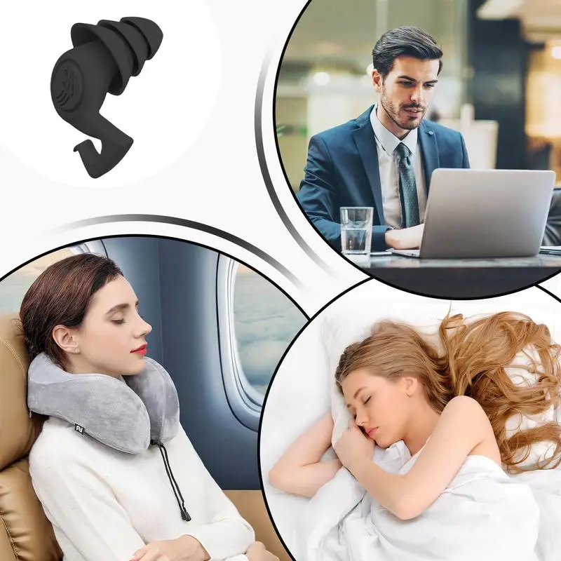 Bouchons d'oreille pour dormir, protection auditive, réduction du bruit, efficace, lavable, super doux