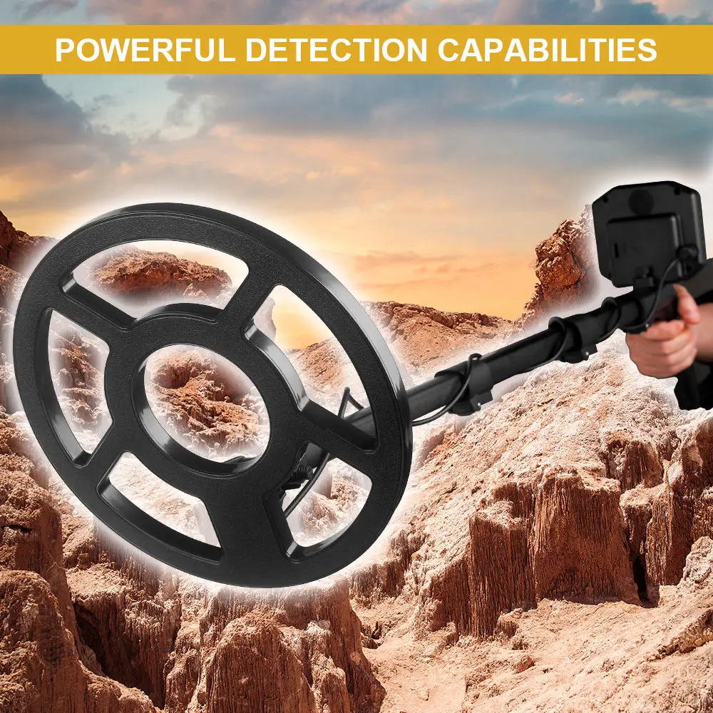 

TC-330 Underground Metal Detector Professional Metal Scan Search Gold Detector Big LCD 10" Waterproof Coil