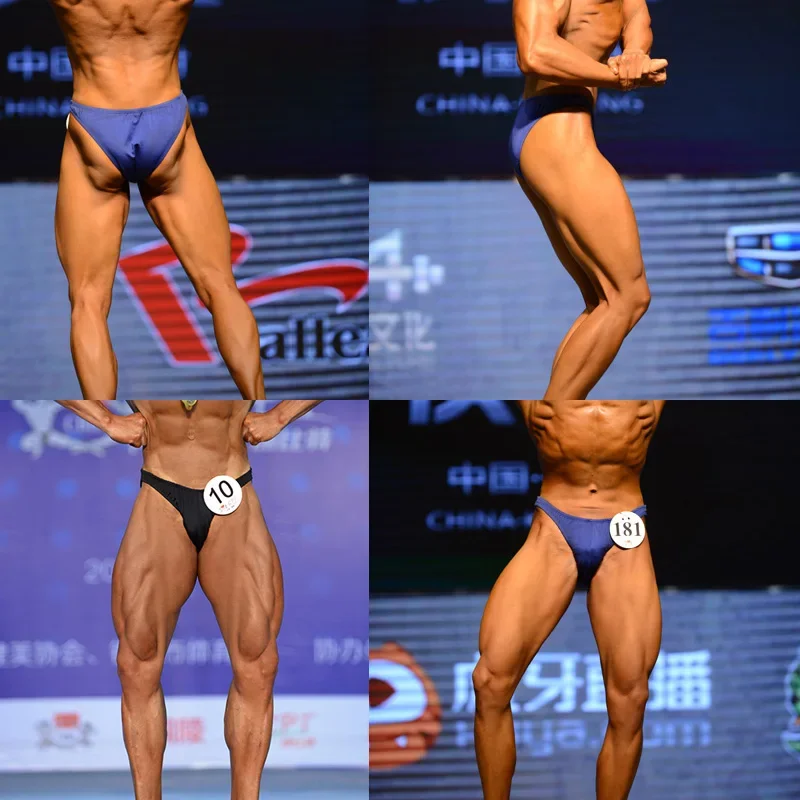 Masculino musculação pose troncos, shorts palco, calças competição, cuecas musculação, músculo, fitness