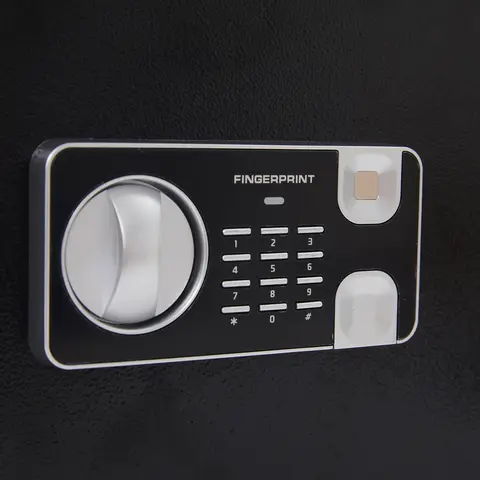 1PC Biometric Fingerprint Digital Knob Safe Box with Emergency Lock and BedroomOffice Hotel Handgun Jewelry