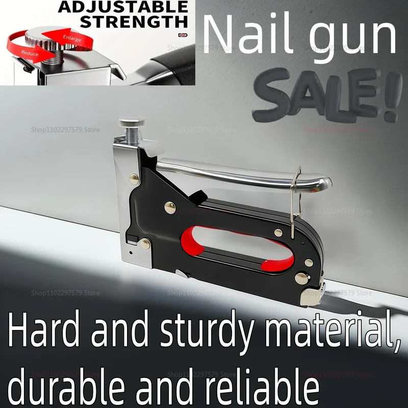 Heavy Duty3-in-1Multifunctional Staple Gun Nail Gun for UpholsteryCarpentryFixing Materials Includes 600 Staples HeavyDuty Tools