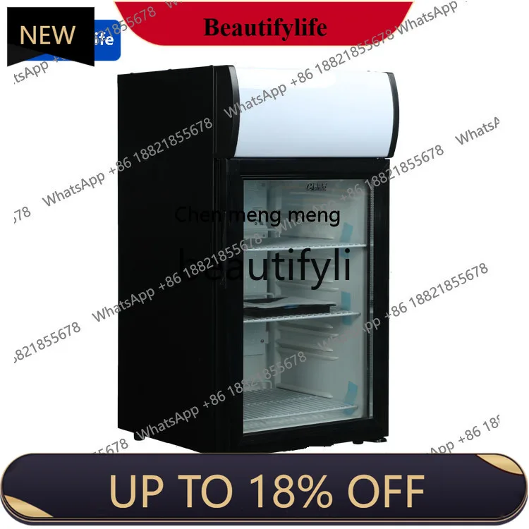 

a56 Glass Door with Lock Fresh-Keeping Food Sample Cabinet Refrigerated Air-Cooled Frost-Free Refrigerator