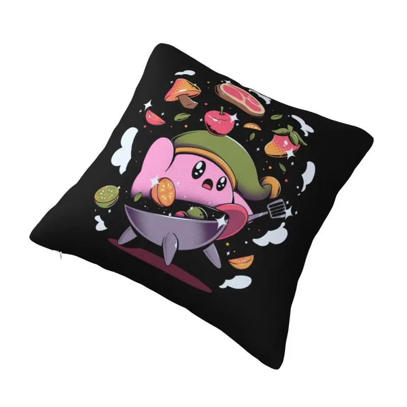 Custom Kirbys Cooking Luxury Throw Pillow Cover Cushions Cover for Sofa view 2