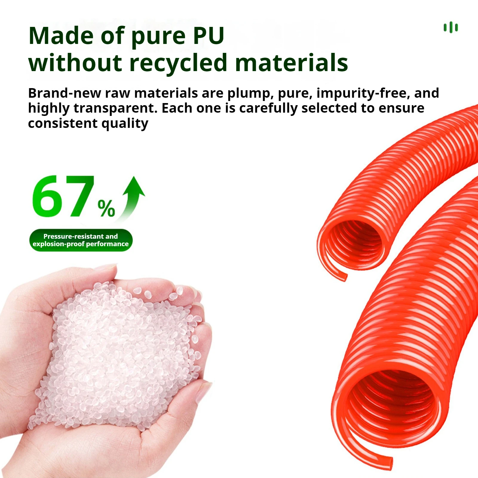 PU spring air hose spiral telescopic air compressor air pump high-pressure steam pipe quick connector pneumatic air duct