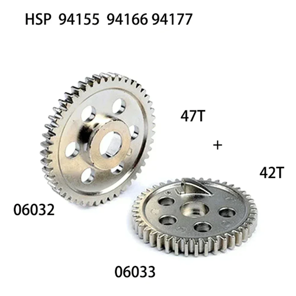 

Шестерня HSP 94155 166 177 1:10, большая, 06032, металлическая, 47 зубьев, большие и малые зубья, 42 зуба.