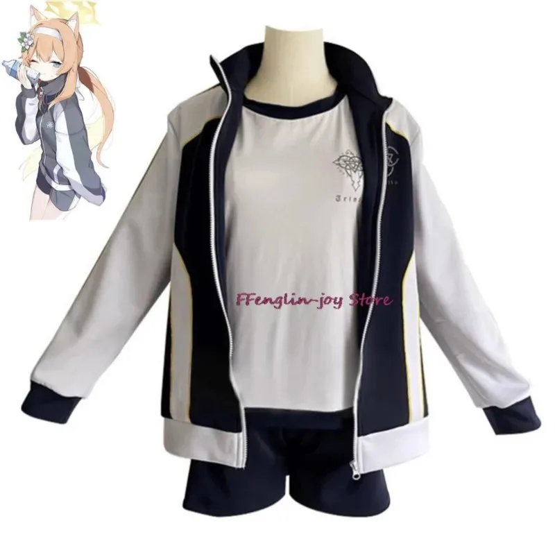 

Game Blue Archive Project MX Iochi Mari Hanekawa Hasumi Cosplay Costume Trinity General School Athletic Wear Halloween Anime Set