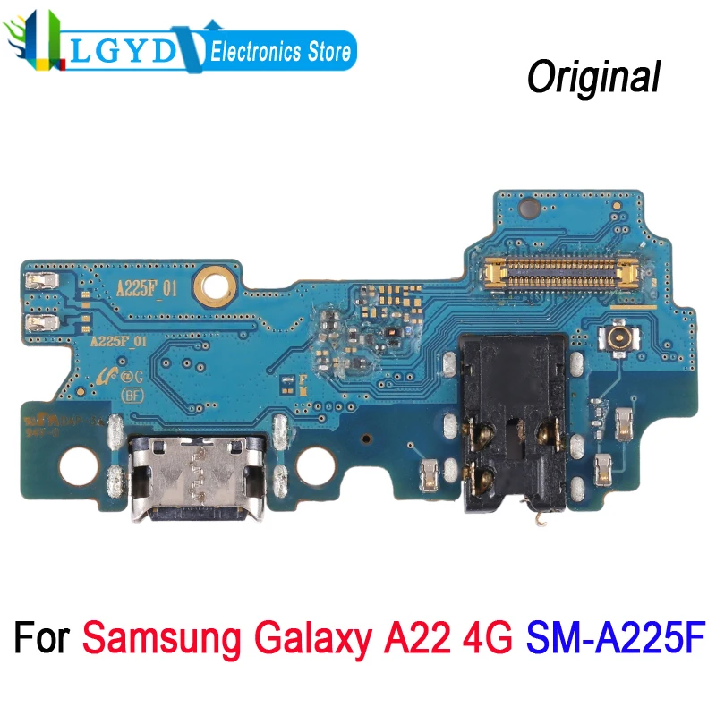 Плата зарядного порта для Samsung Galaxy A22 4G SM-A225F USB плата зарядного устройства запасная часть для ремонта