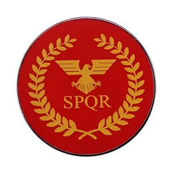 Westair Roman Empire SPQR Military Eagle Ancient Rome pins red button Badge