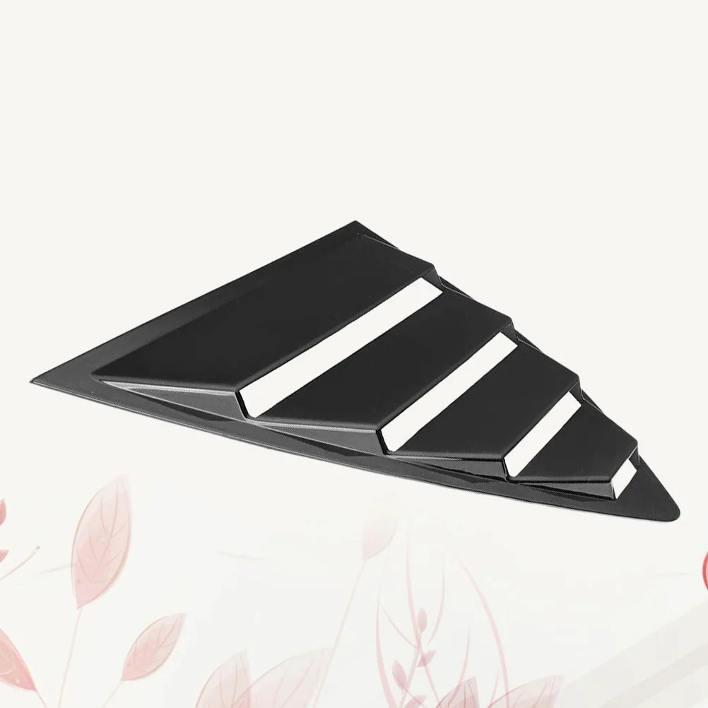 

Rear Side Louver For Car Abs Plastic Stepped Design Easy Peel Stick Auto Window Trim Enhances Appearance Vehicle
