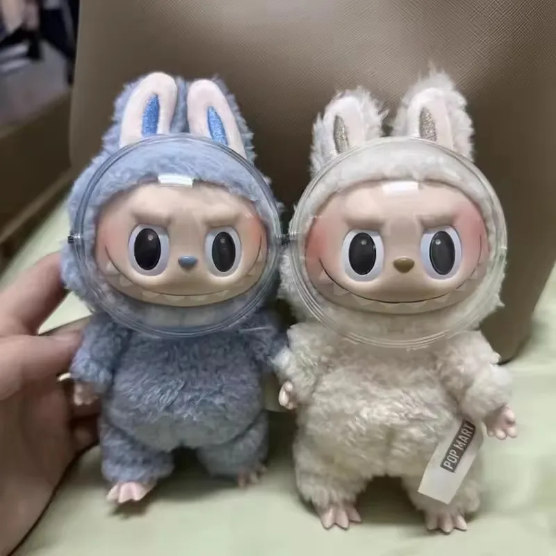 For 17cm Labubu Doll Mask Transparent Acrylic Face Protection Cover Dust and Dirt Proof Mask