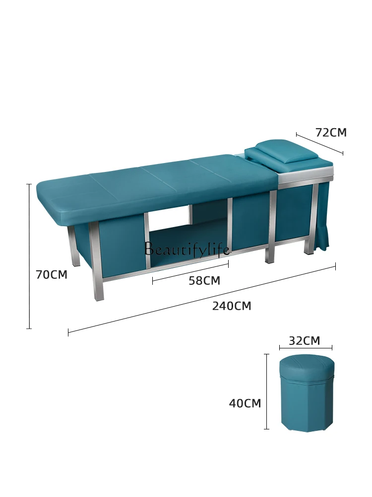 Thai Head Therapy Bed Water Circulation Fumigation Spa Instrument Head Physiotherapy Massage Hair Salon Tool