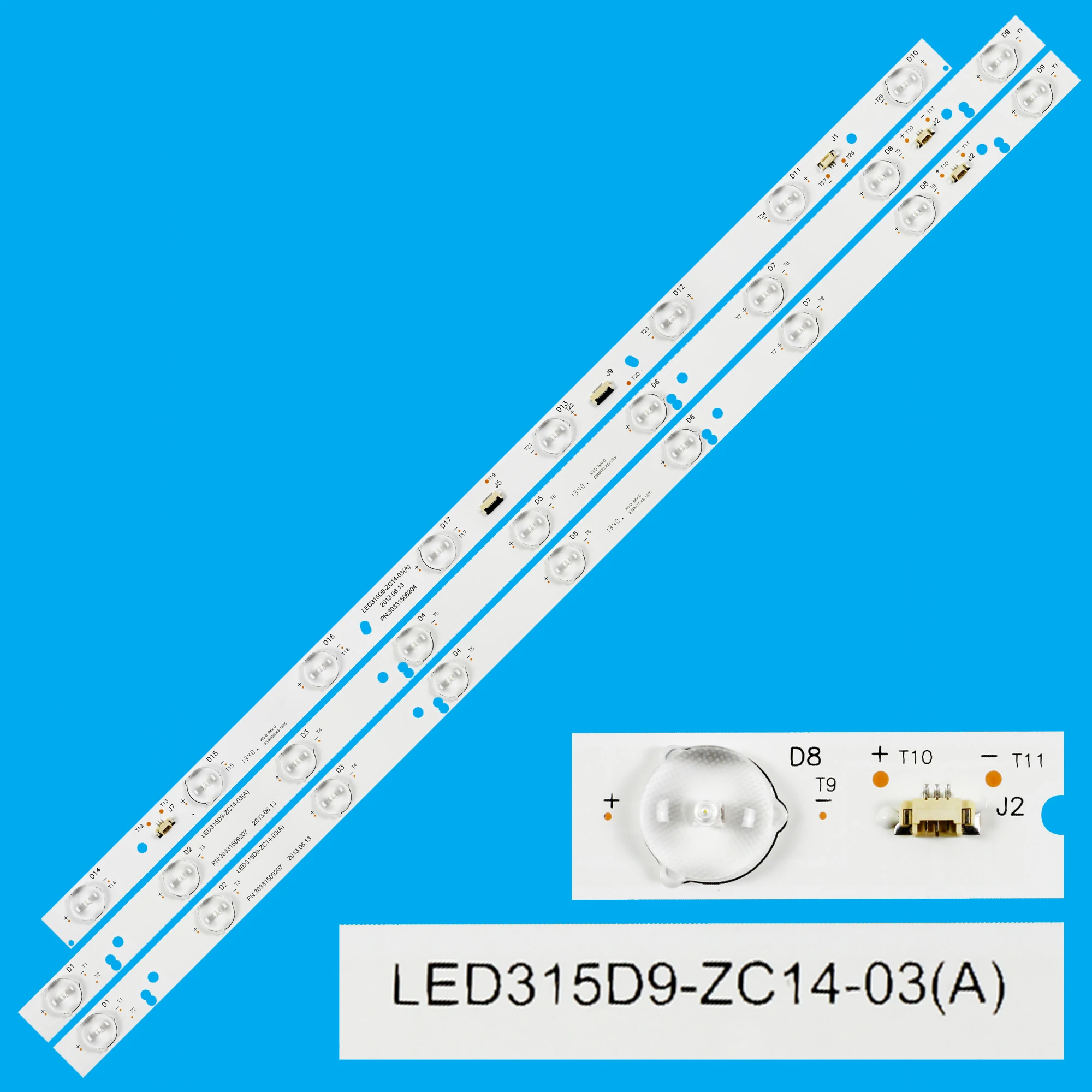 ミステリアスLEDバックライトストリップ,MTV-3223LW, MTV-3229LTA2, MTV-3228LT2, lt-32m545, LT-32M340W, LED315D9-ZC14-03 (bb), LED315D8-ZC14-03 (bb)