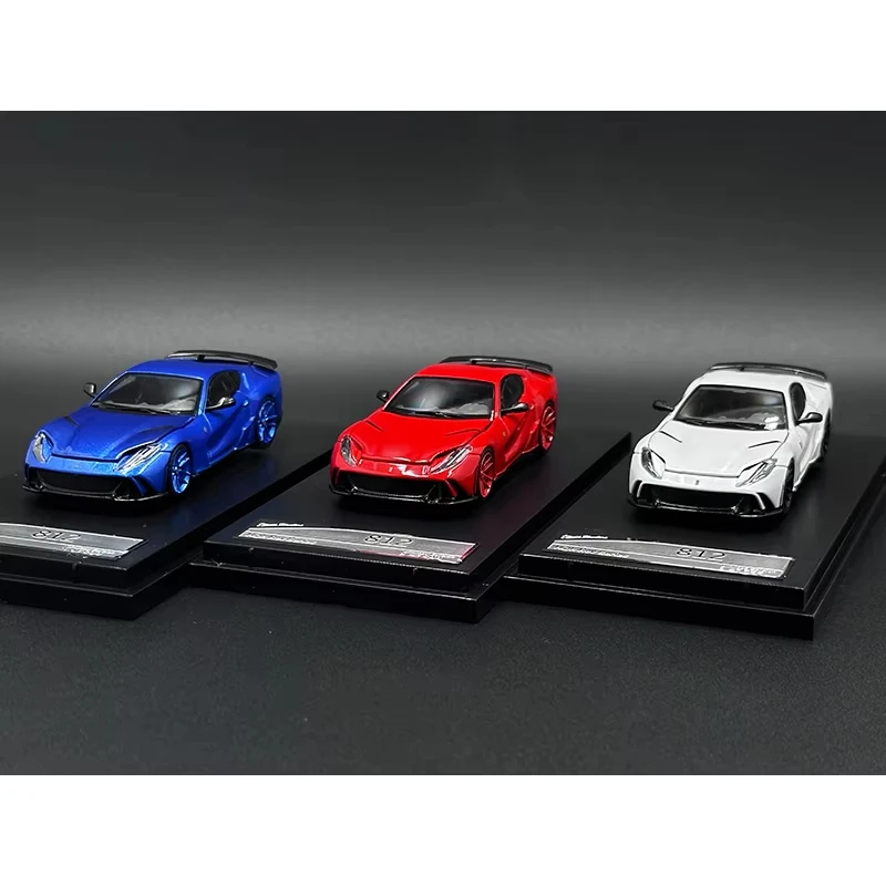 Stance Hunters 1:64 Novitec 812 N Largo Hood Opened Diecast Diorama Car Model Collection Miniature Carros Toys