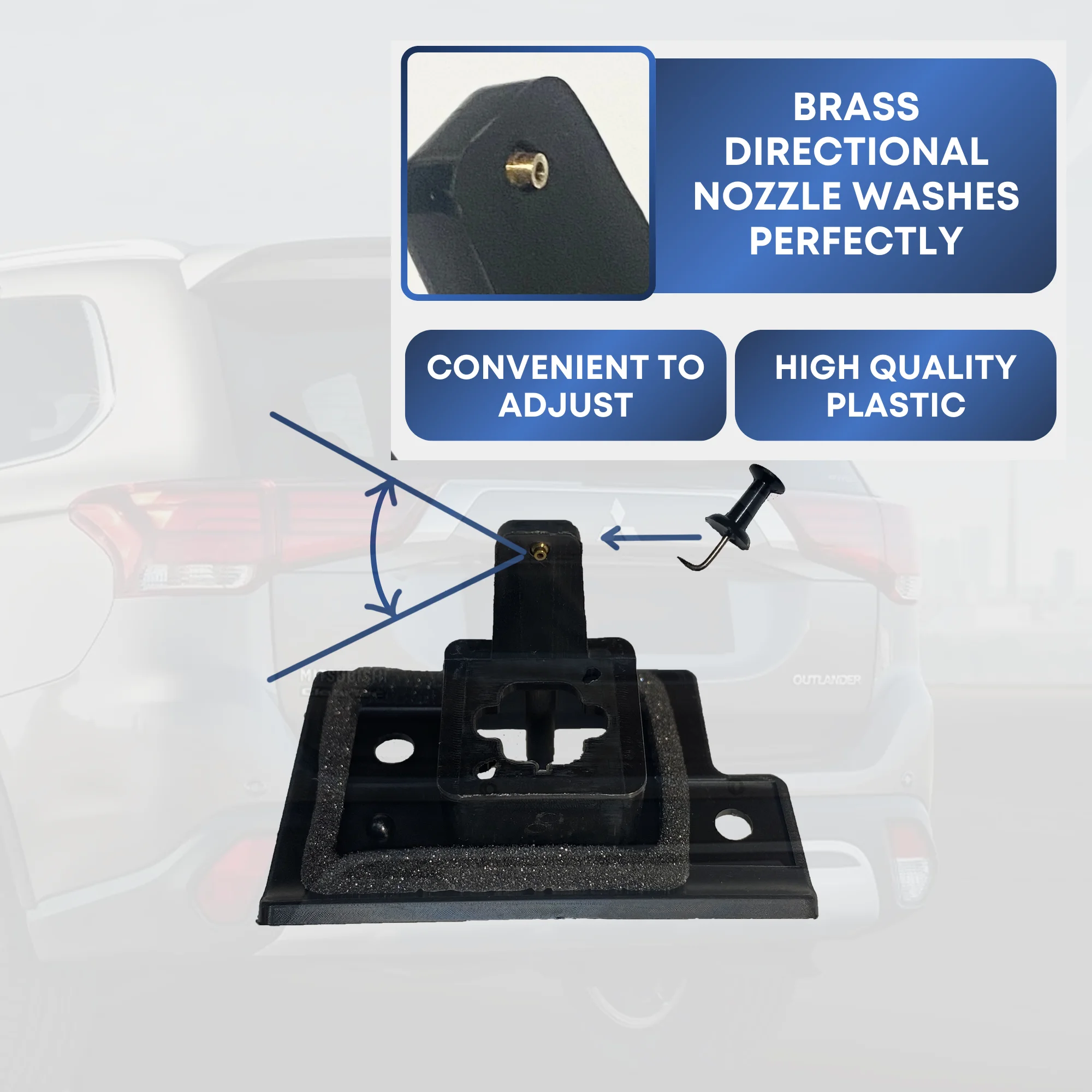 For Original Mitsubishi Outlander 3 2012-2022 Car Parking Assist Rear View Camera washer automatical cleaner