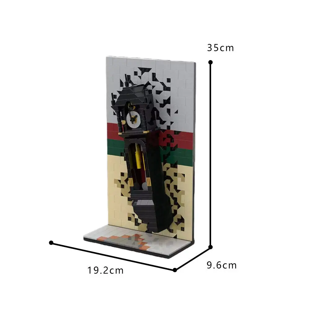 MOC Build-Modèle d'horloge grand-père, série télévisée saison 5, ensemble de construction, 671 pièces