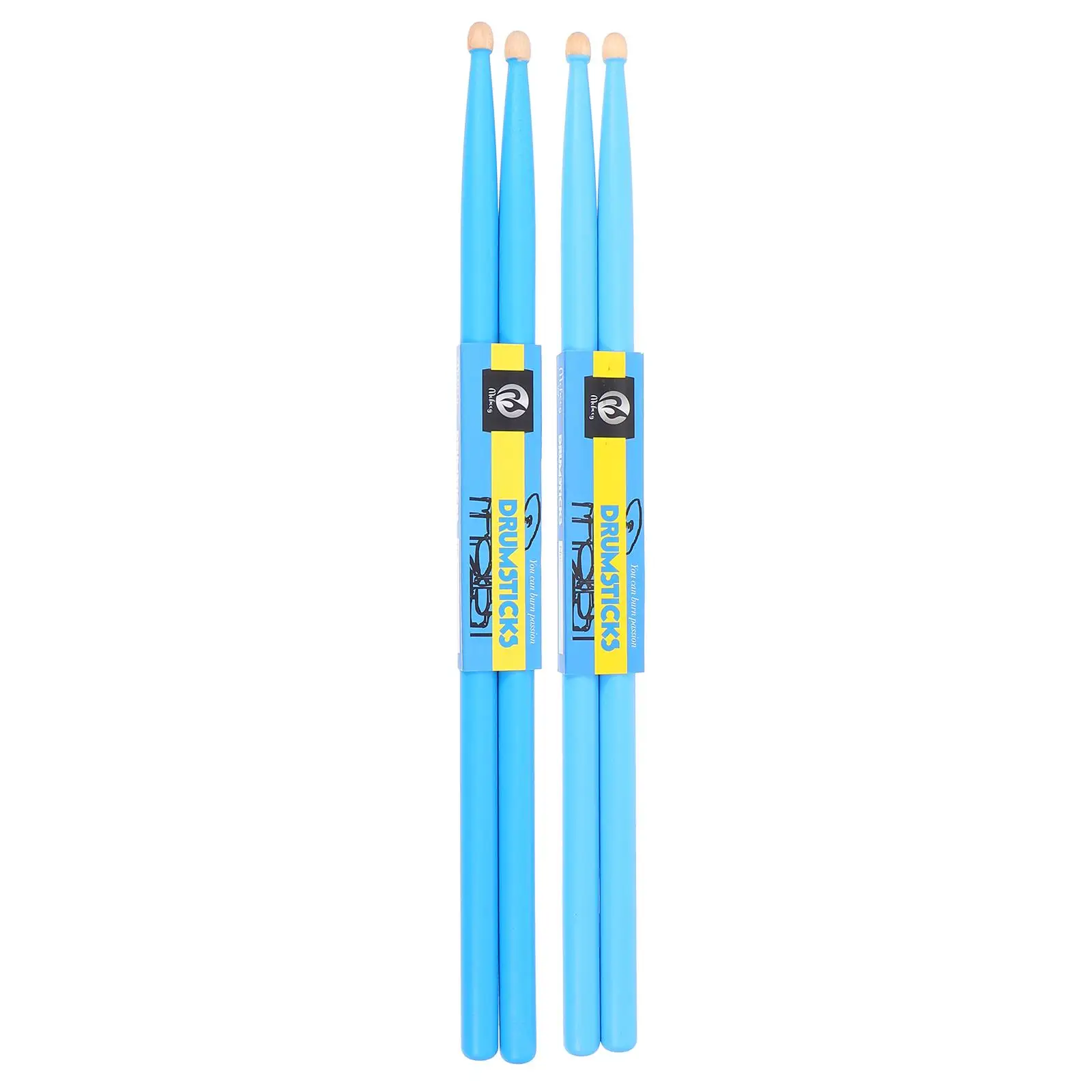 

2 Pairs Drumsticks Maple Wood Lightweight Resistant Percussion Instrument Sticks Accessories Child Beginner