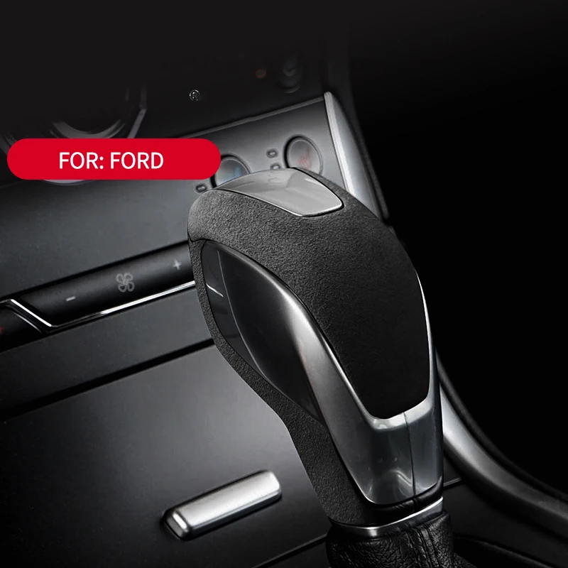 

Suede Gear Shift Knob Cover Protector Car Accessories Auto For Ford Focus 2012-2018 Edge 2015-2018 Mondeo Brothers Maverick