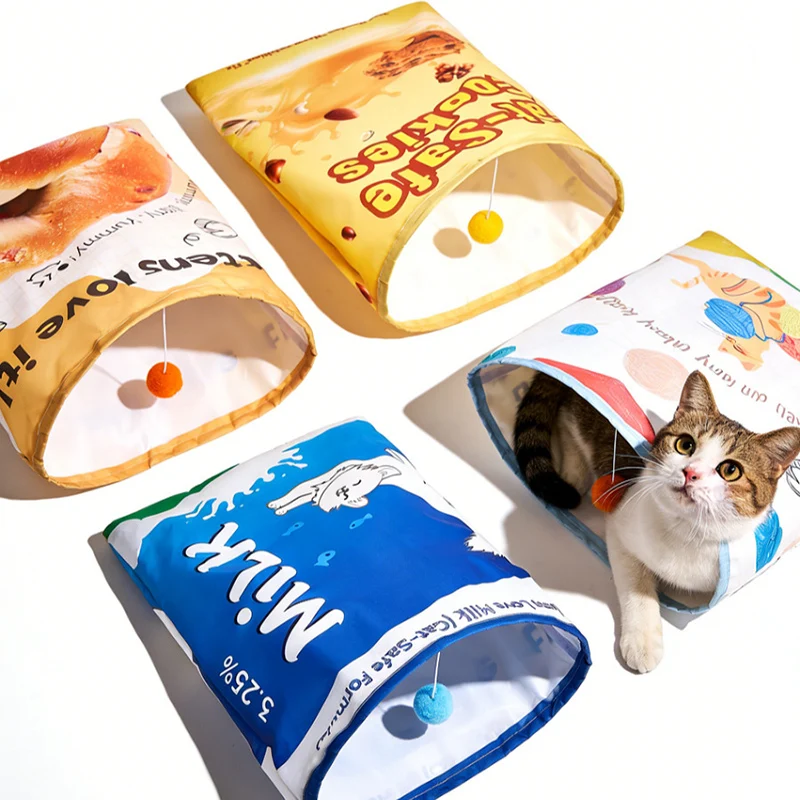 Hot Sale Paper Paper Cat Tunnel Cat Drilling Artifact Interactive Puzzle Cat Toy Self Fun Soothing Sound Pet Toy