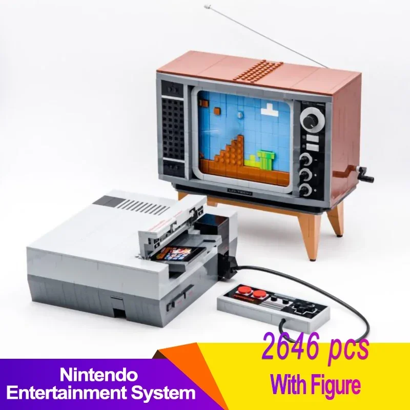 2651 قطعة أفكار سوبر NES تلفزيون لعبة وحدة التحكم نموذج Moc وحدات اللبنات الطوب عمل أرقام ألعاب أطفال تعليمية 71374