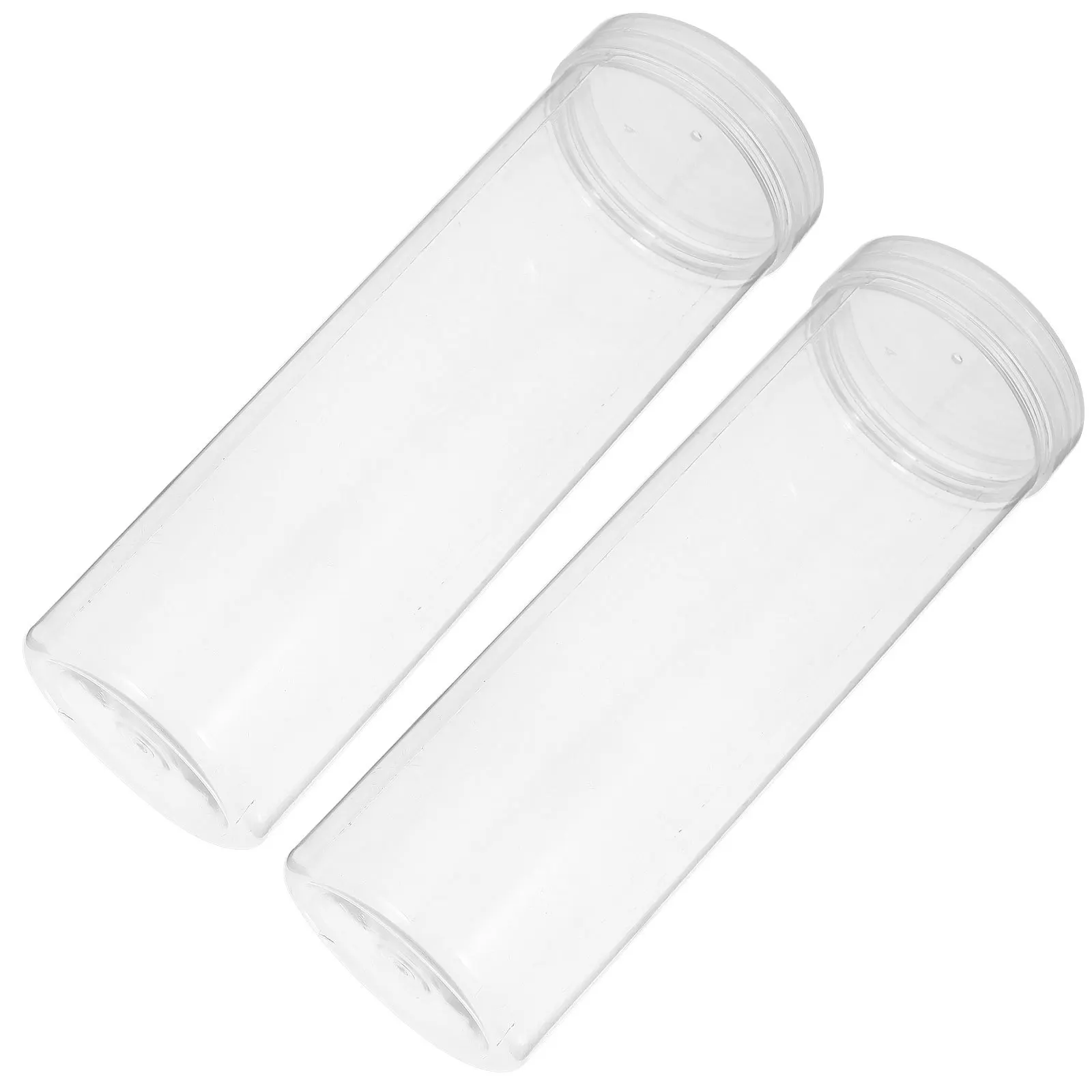 

2Pcs Clear Pen Case Small Transparent Pencil Storage Box Empty Pen Containers Stylish Minimalist Design Smooth Grip