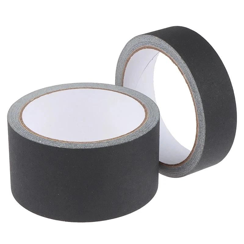 Gaffer Tape Non-Reflective Matte Black Cloth Grip For Photography Book Repair Filming Backdrop Stage Cable Heavy Duty Easy Tear