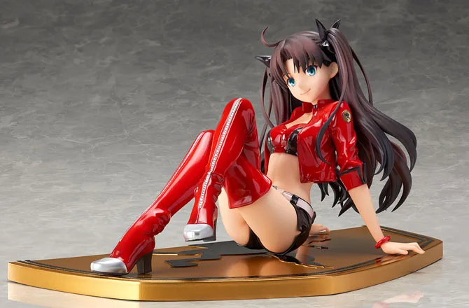 No box 100% Japanese original anime figure Tohsaka Rin Racing ver action figure collectible model toy for boys