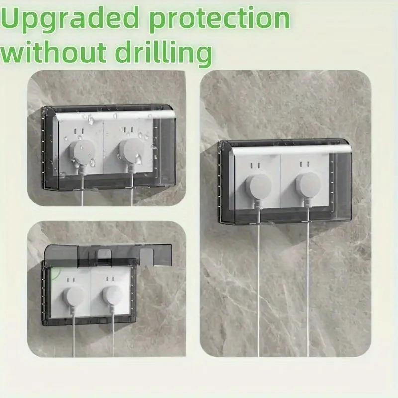 Waterproof Cover For Switches And Sockets Splash-Proof Box For Bathrooms Washrooms Universal Protective Cover Waterproof Box
