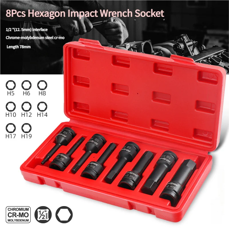 8/10-Piece 1/2" Dri…