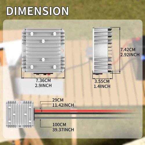 Imagen 2 del producto Starlink Gen 3 Conversión 12V (10-36V) a 57V 4.5A DC Adaptador de corriente elevador con cable de alimentación Starlink para convertidor Starlink Gen3