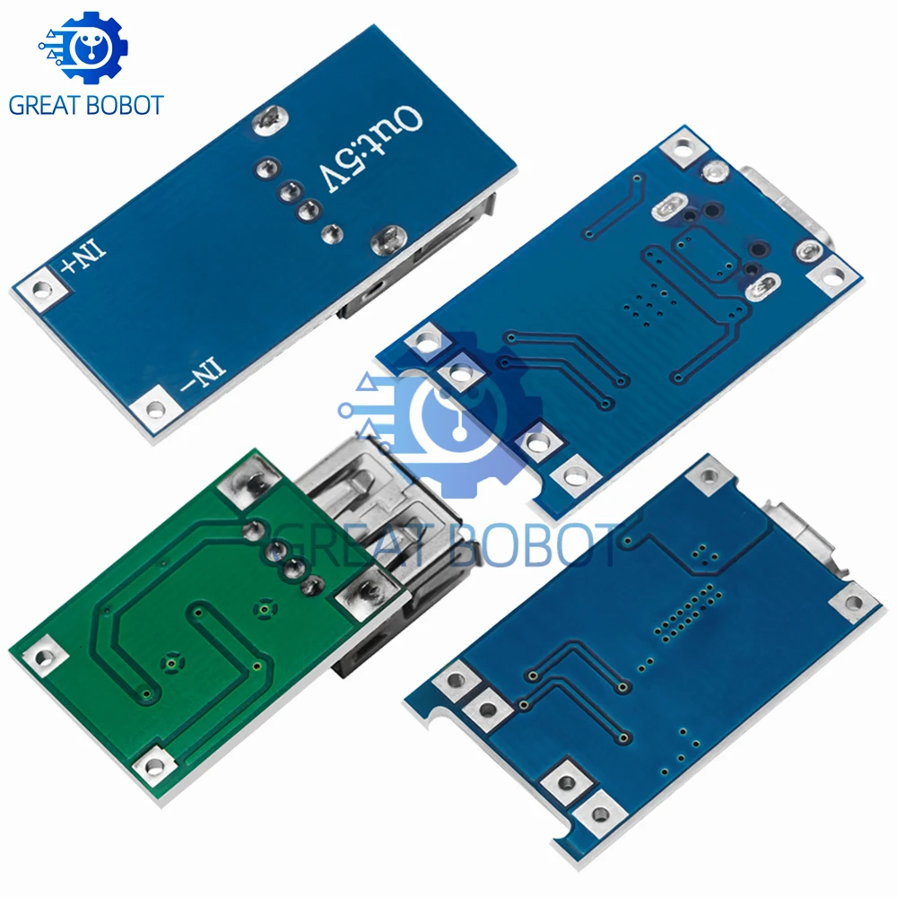 TP4056 18650 Battery Charger Board 5V 1A Micro USB Charging Protection Module