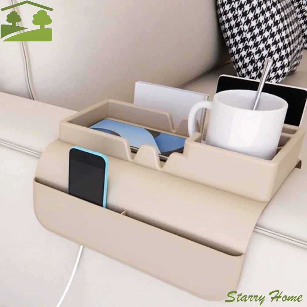 

Многофункциональный силиконовый поднос-органайзер для дивана: экономия места, крепление на поручень, нескользящий, легко хранить, мини-столик