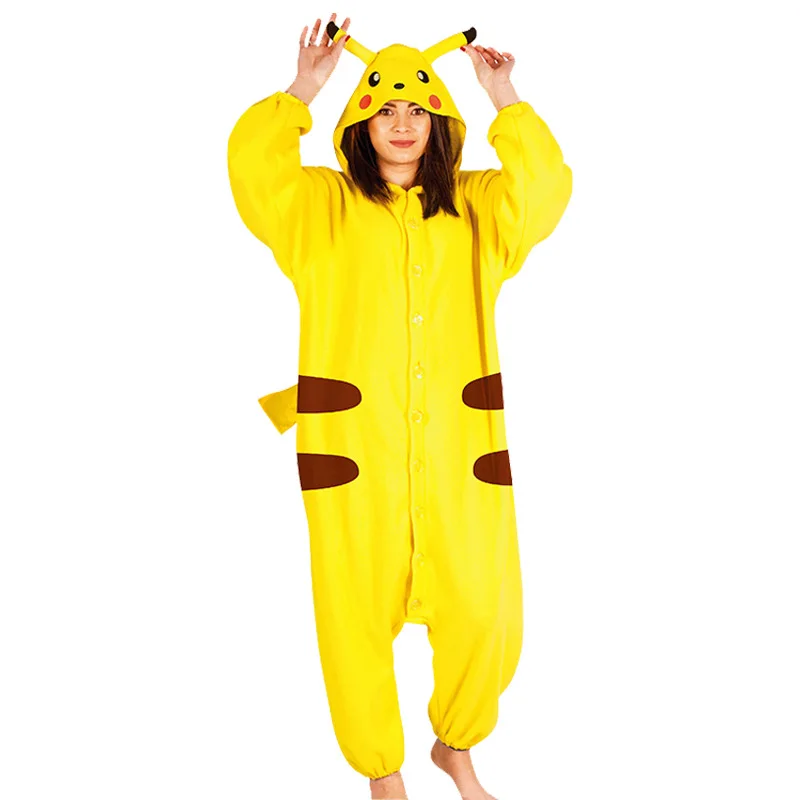 Pokemon Halloween Cosplay Costume Anime Pikachu Parent-Child Clothing Party Stage Role Play Performance Costume Child Gift