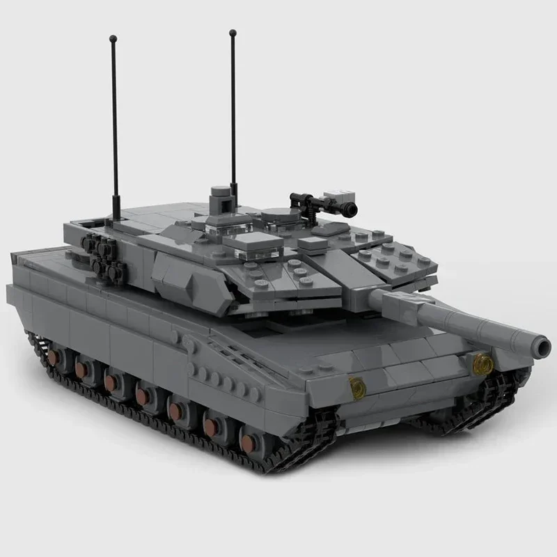 Militair voertuigmodel Moc Bouwstenen C1 MBT Slagveld Tanktechnologie Modulaire blokken Cadeau Kerstspeelgoed DIY Set Montage