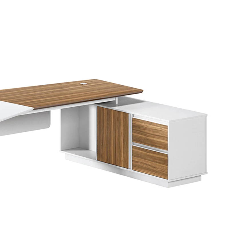 

Modern Melamine Wood Table Executive Furniture Office Desk